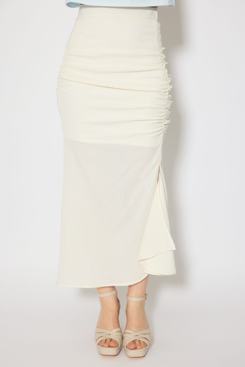 rienda「ギャザーマーメイドジャストウエストスカート」|スカート|