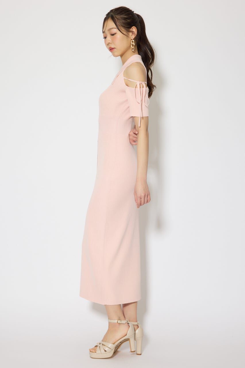 rienda「リボン付きアメスリニットワンピース」|ワンピース|