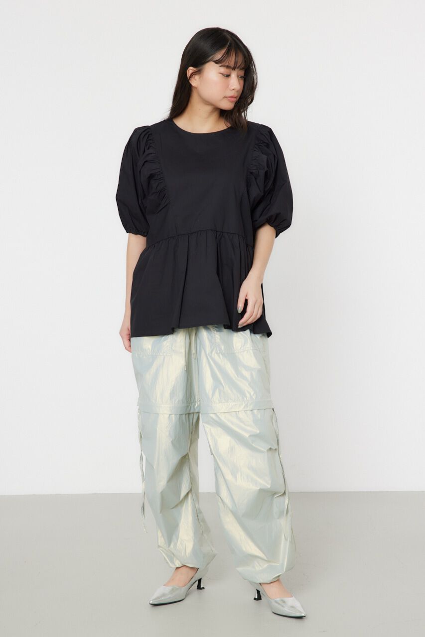 RODEO CROWNS「袖ボリュームペプラムトップス」|シャツ・ブラウス|