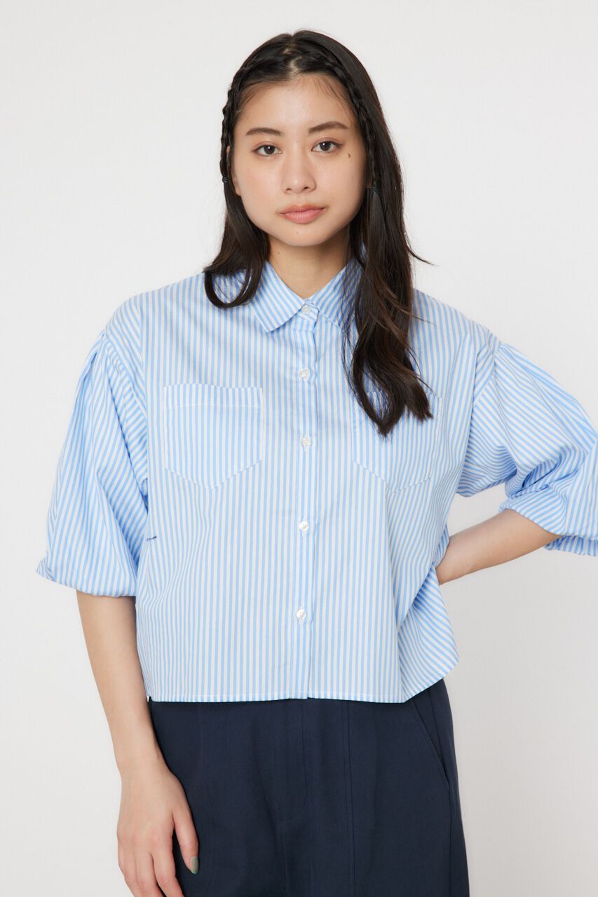 RODEO CROWNS「バルーンスリーブショートシャツ」|シャツ・ブラウス|