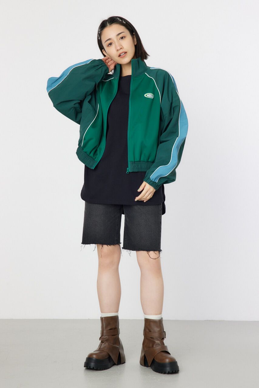 RODEO CROWNS「ナイロン&times;ジャージトラックジャケット」|ブルゾン・スタジャン|