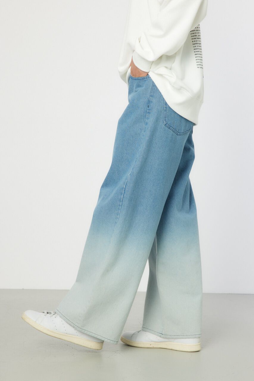 RODEO CROWNS「フェードワイドデニムパンツ」|デニム|