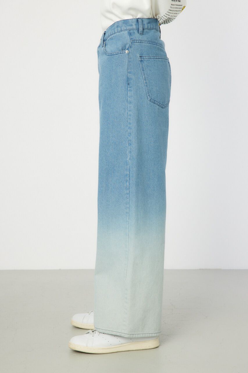 RODEO CROWNS「フェードワイドデニムパンツ」|デニム|