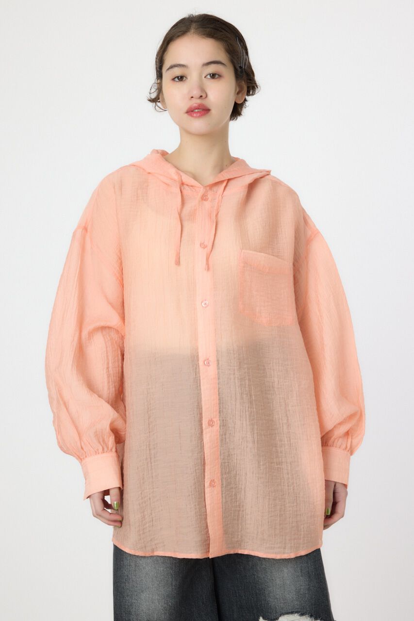 RODEO CROWNS「ワッシャーフーディーシャツ」|シャツ・ブラウス|