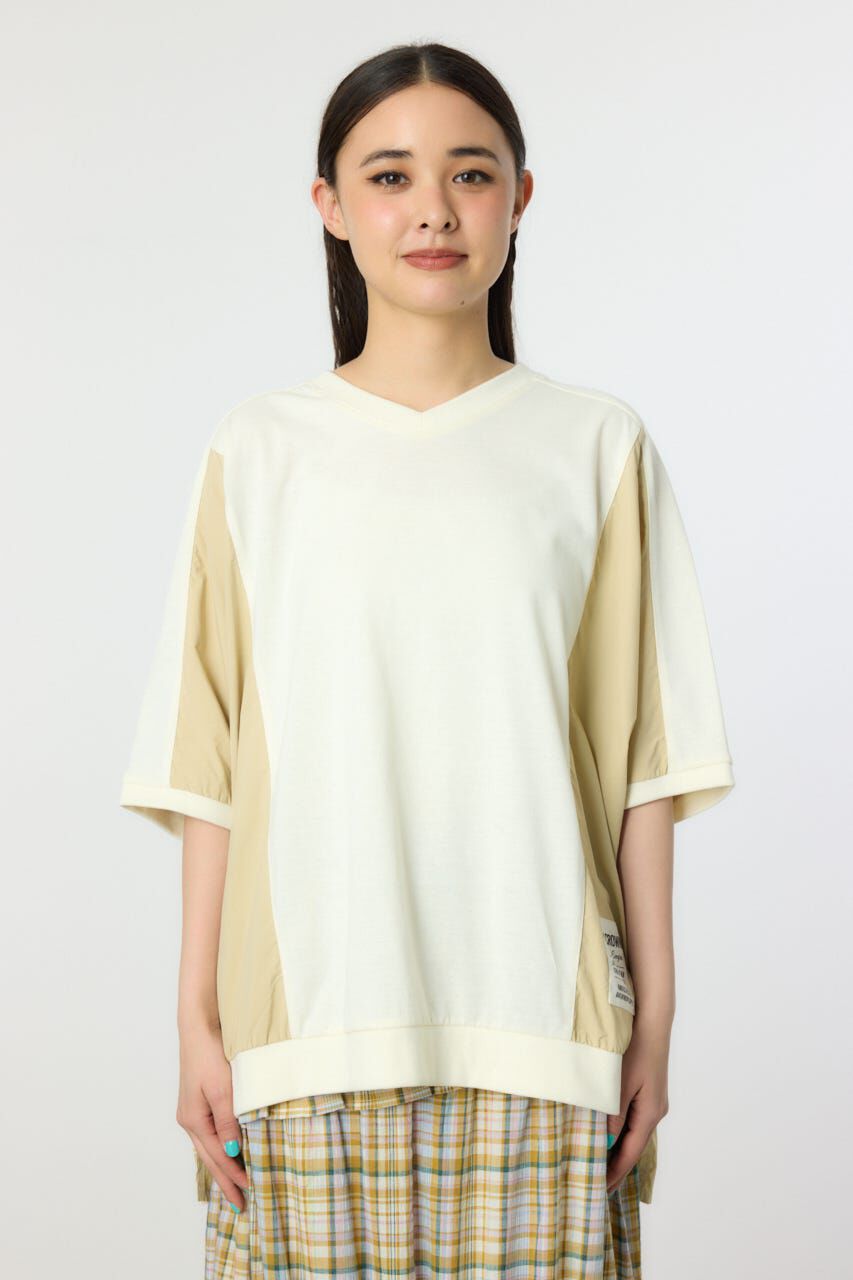 RODEO CROWNS「ドッキング切替ドルマントップス」|Tシャツ・カットソー|