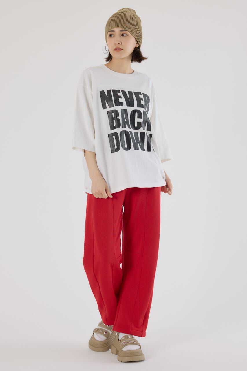 RODEO CROWNS「メッセージ5分袖Tシャツ」|Tシャツ・カットソー|