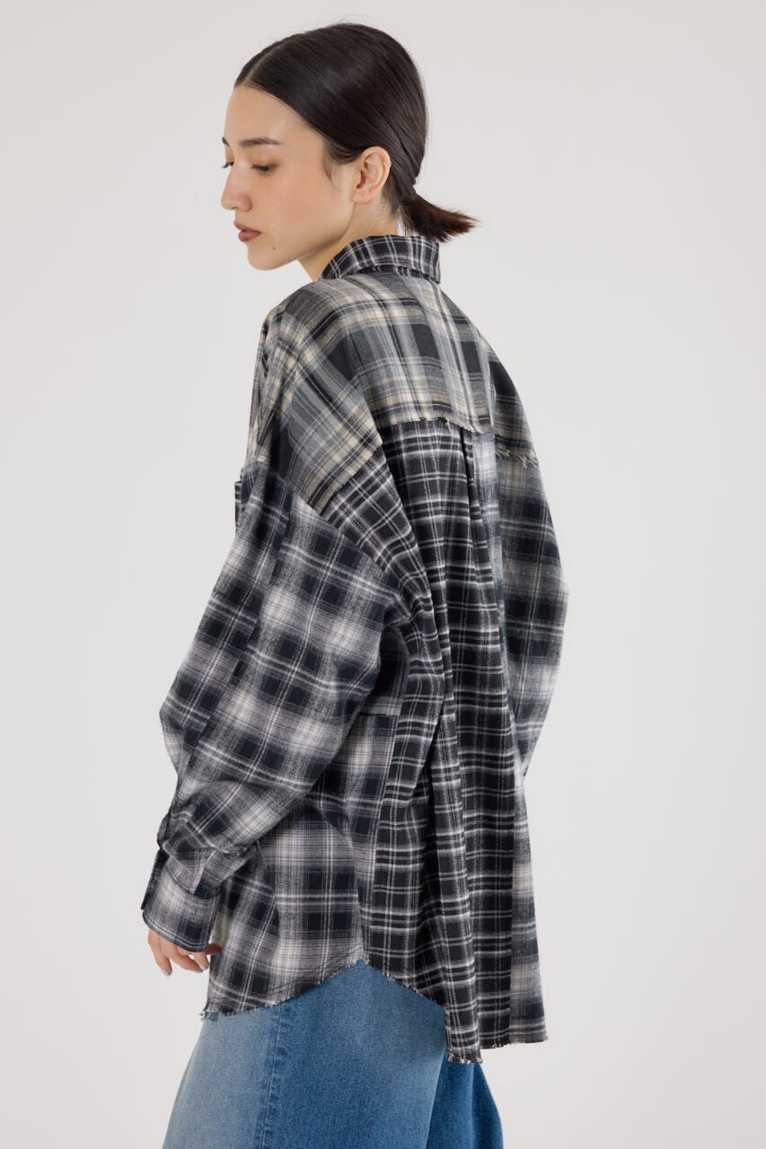 RODEO CROWNS「パッチワークチェックシャツ」|シャツ・ブラウス|