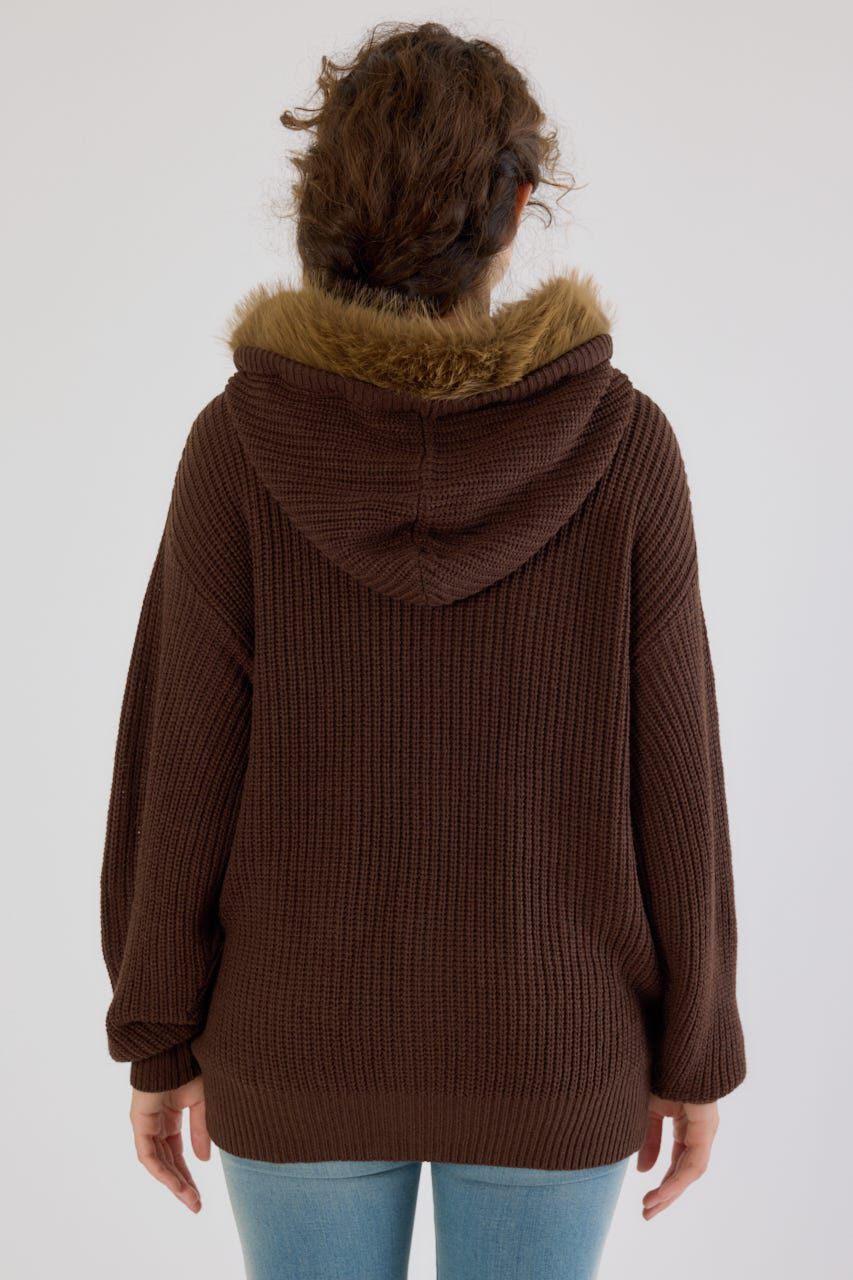 RODEO CROWNS「FADE LOGOニットジップフーディー」|パーカー|