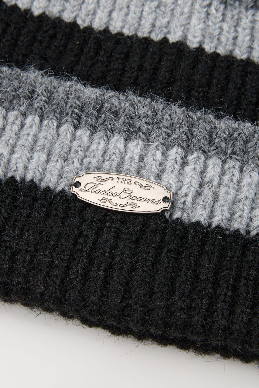 RODEO CROWNS「ボーダーモヘアニットビーニー」|その他|