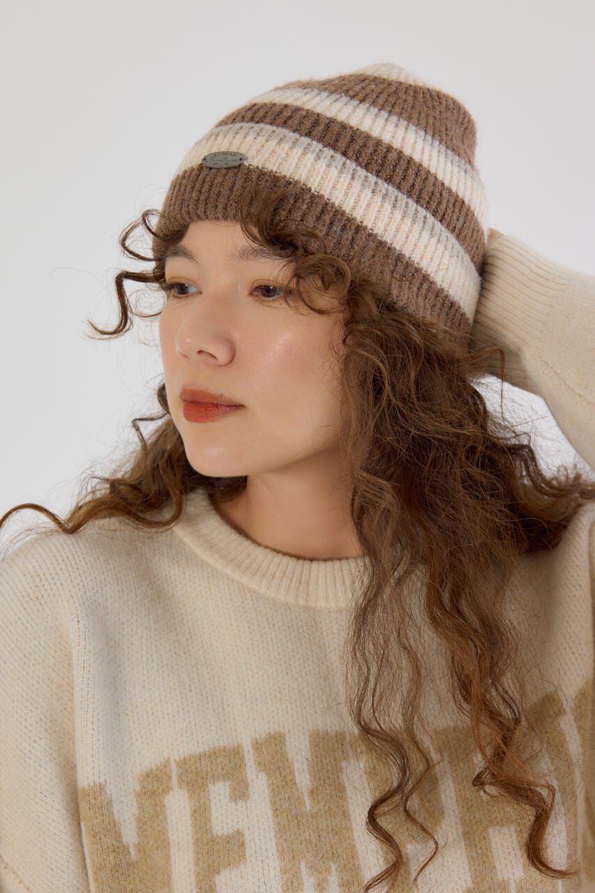 RODEO CROWNS「ボーダーモヘアニットビーニー」|その他|