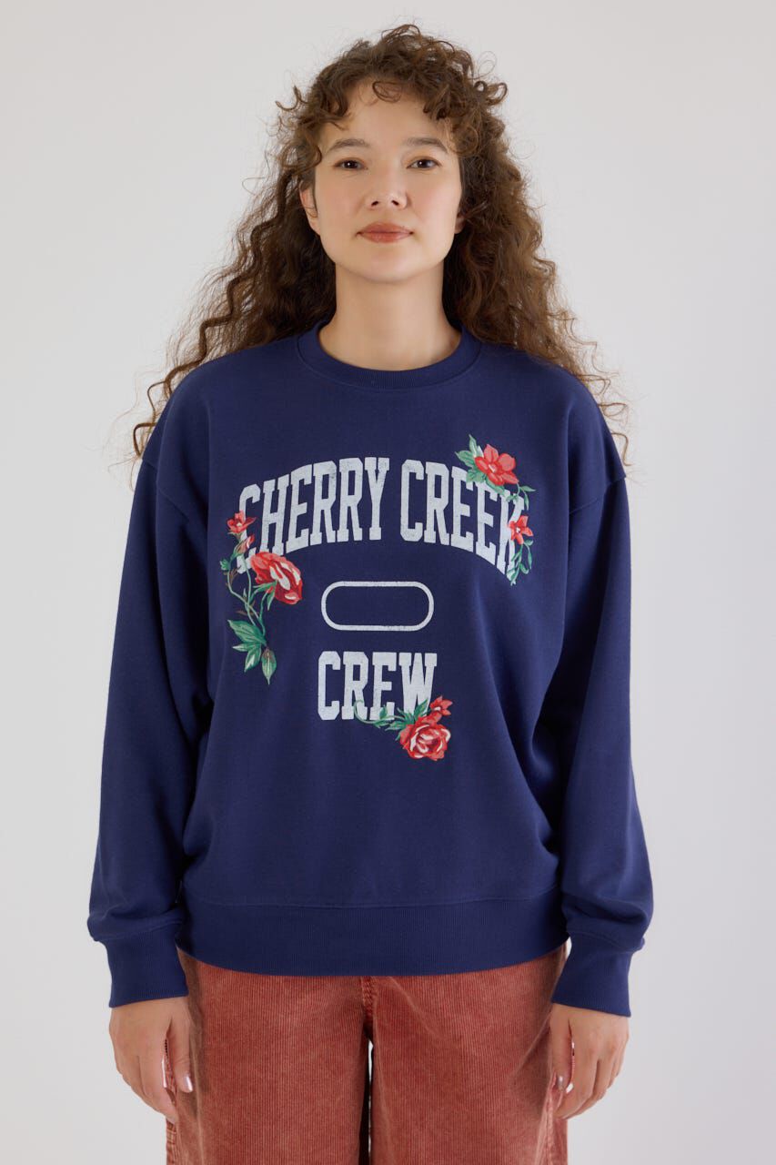 RODEO CROWNS「フラワーステッチカレッジスウェット」|パーカー|