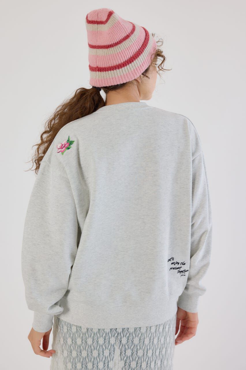 RODEO CROWNS「フラワーステッチカレッジスウェット」|パーカー|