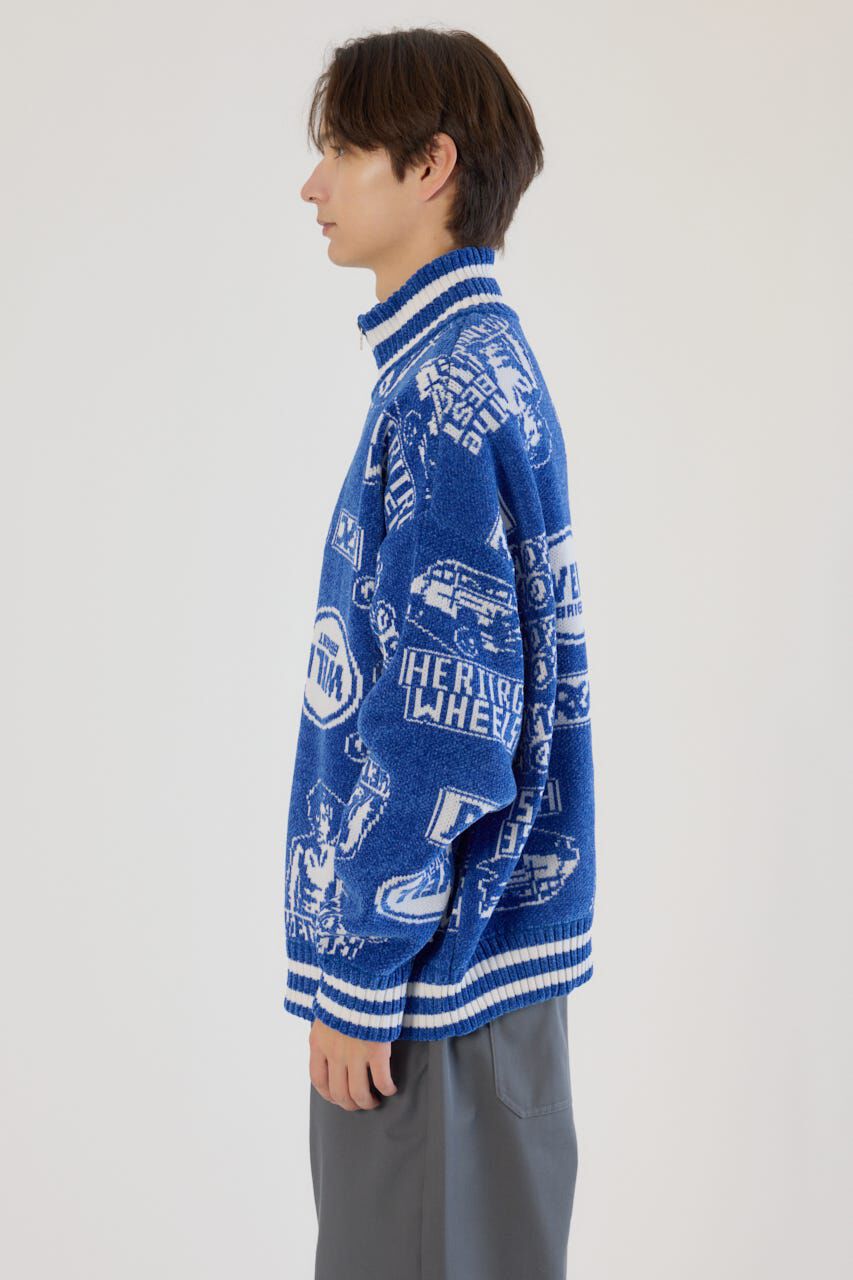 RODEO CROWNS「グラフィティーニットスタジャン」|ブルゾン・スタジャン|