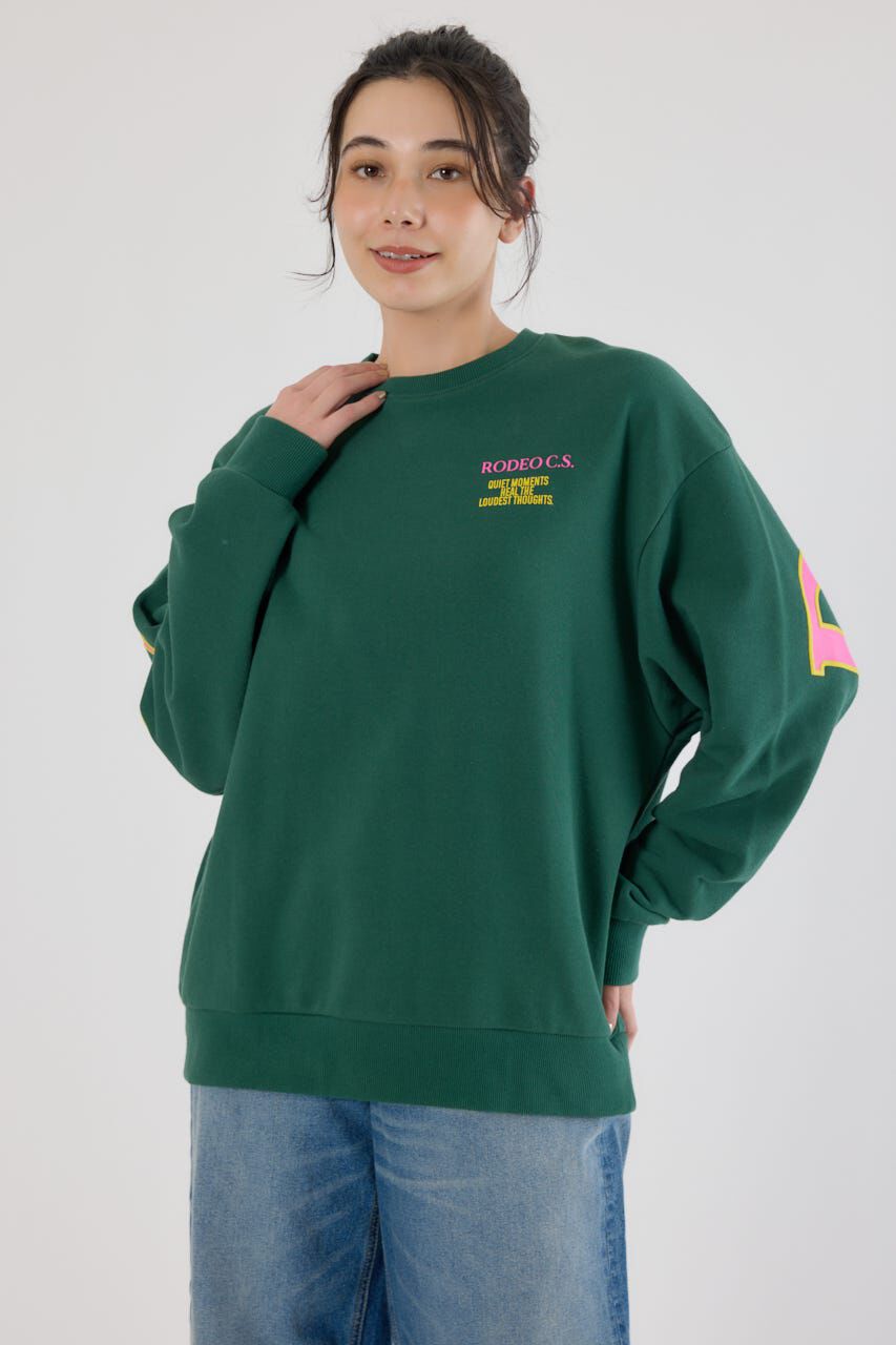 RODEO CROWNS「カラーアウトラインロゴスウェット」|パーカー|