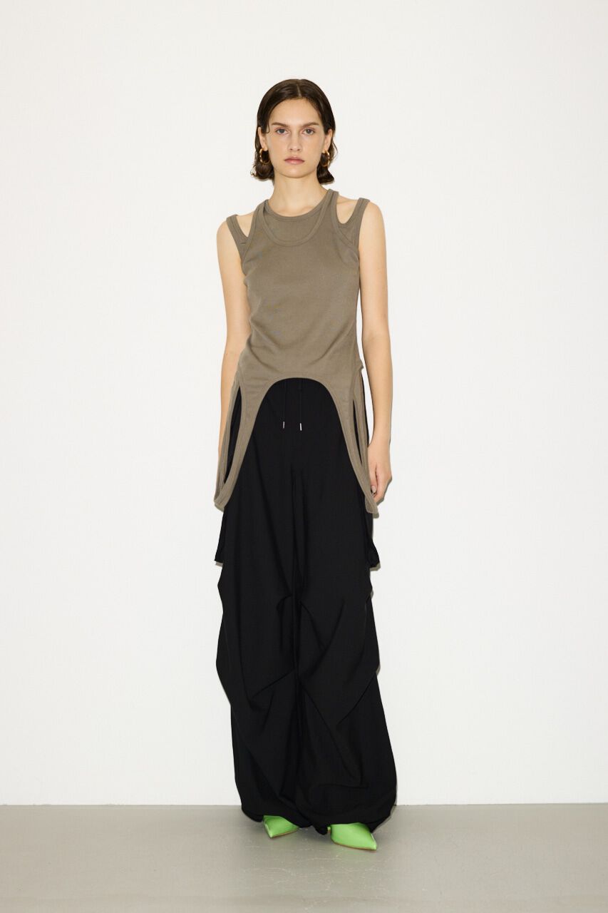 SLY「LAYERED HOLE TANK トップス」|タンクトップ|