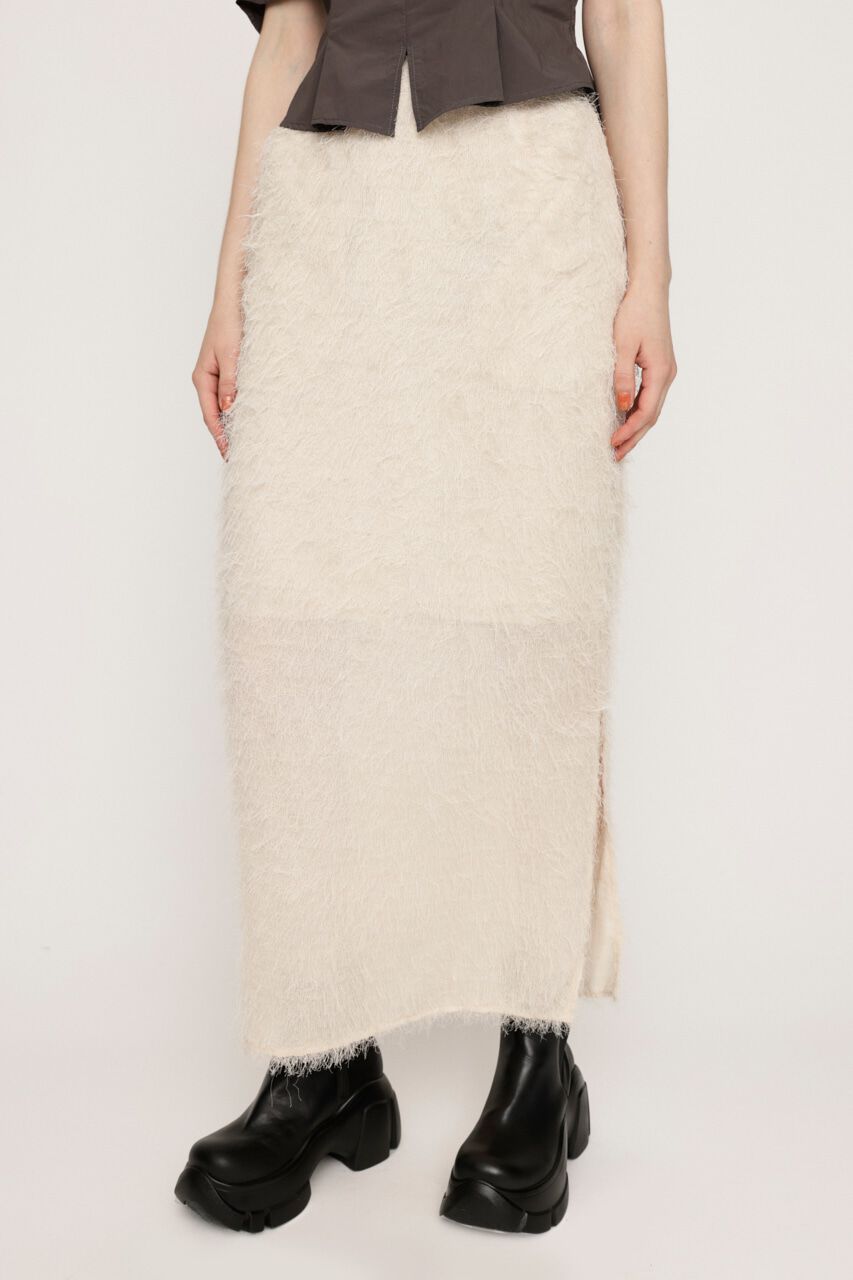 SLY「SHAGGY FRINGE I LINE スカート」|スカート|IVOY3