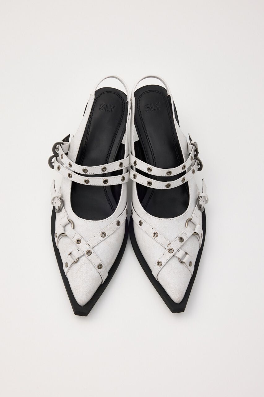 SLY「POINTED TOE BELT サンダル」|サンダル|