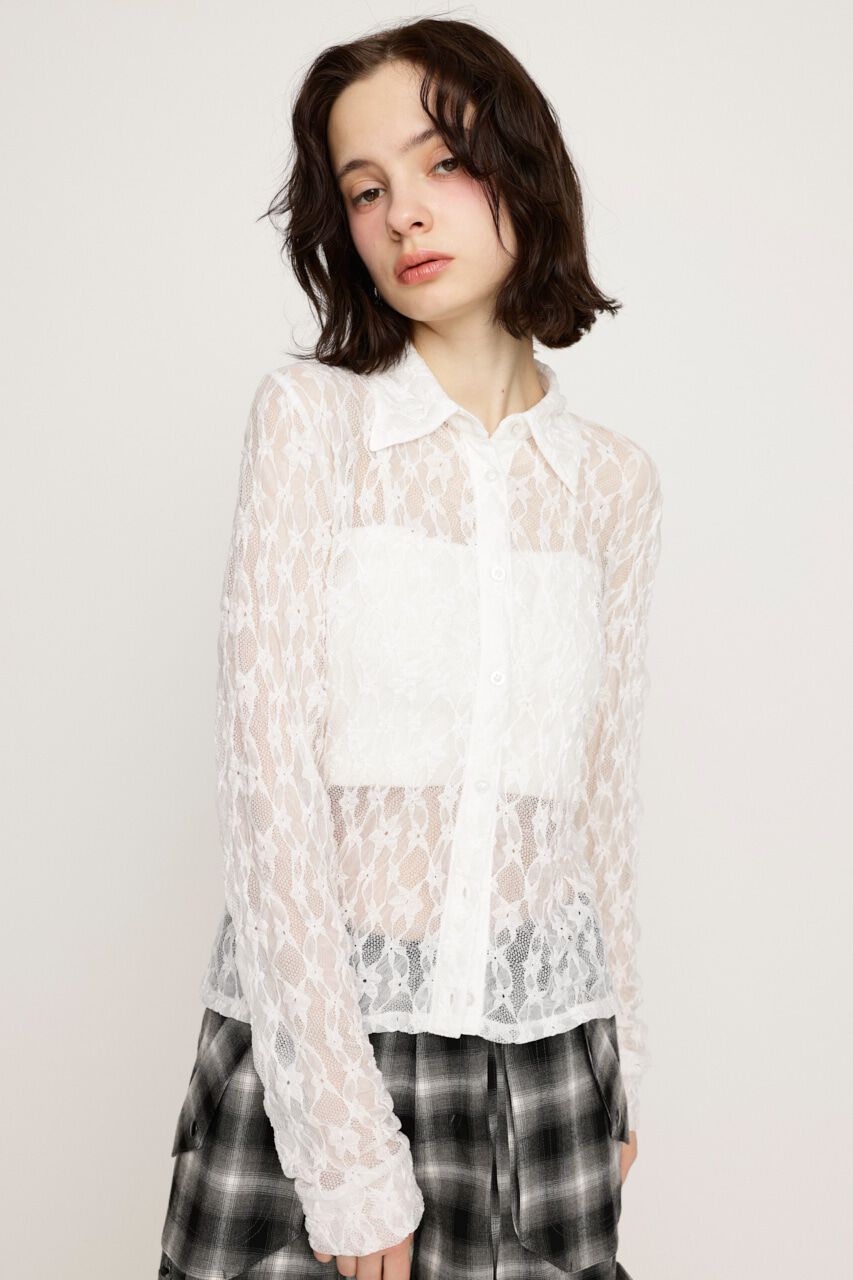 SLY「LACE COMPACT シャツ」|シャツ・ブラウス|