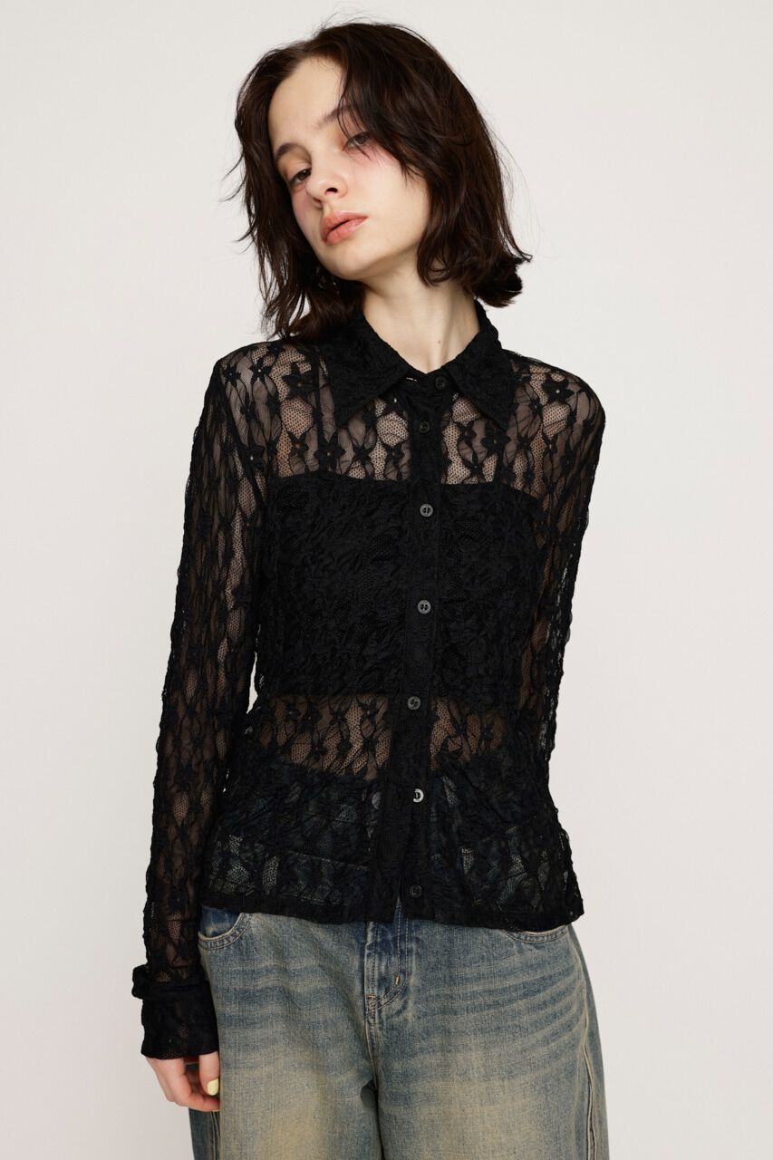 SLY「LACE COMPACT シャツ」|シャツ・ブラウス|