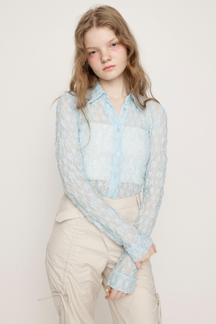 SLY「LACE COMPACT シャツ」|シャツ・ブラウス|