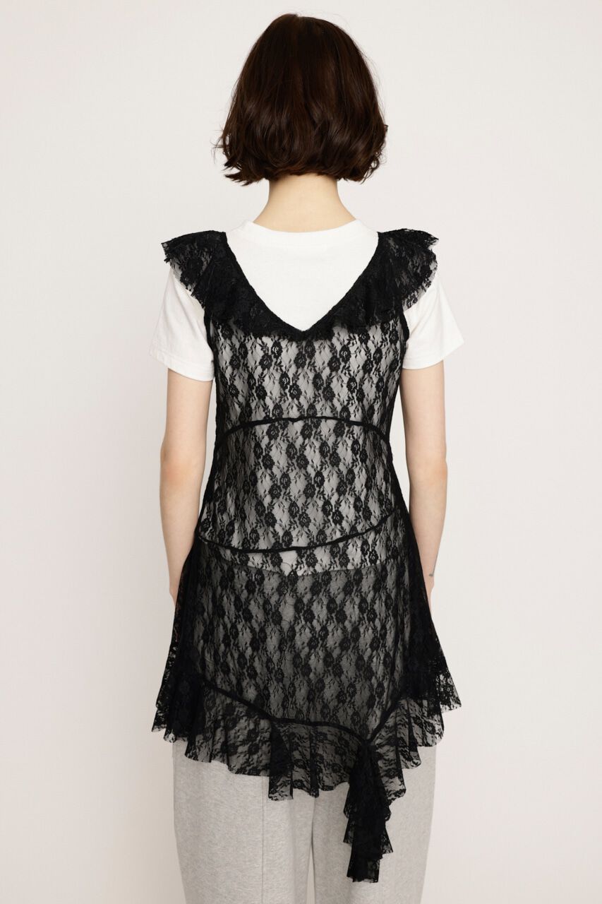 SLY「HEM DESIGN LACE FRILL L／トップス」|キャミソール|