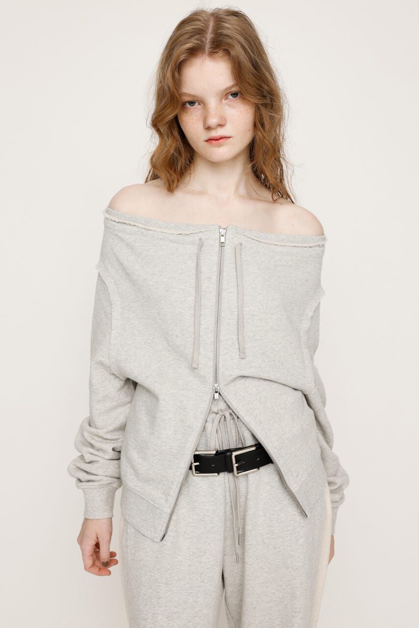 SLY「OFF SHOULDER SWEAT トップス」|パーカー|