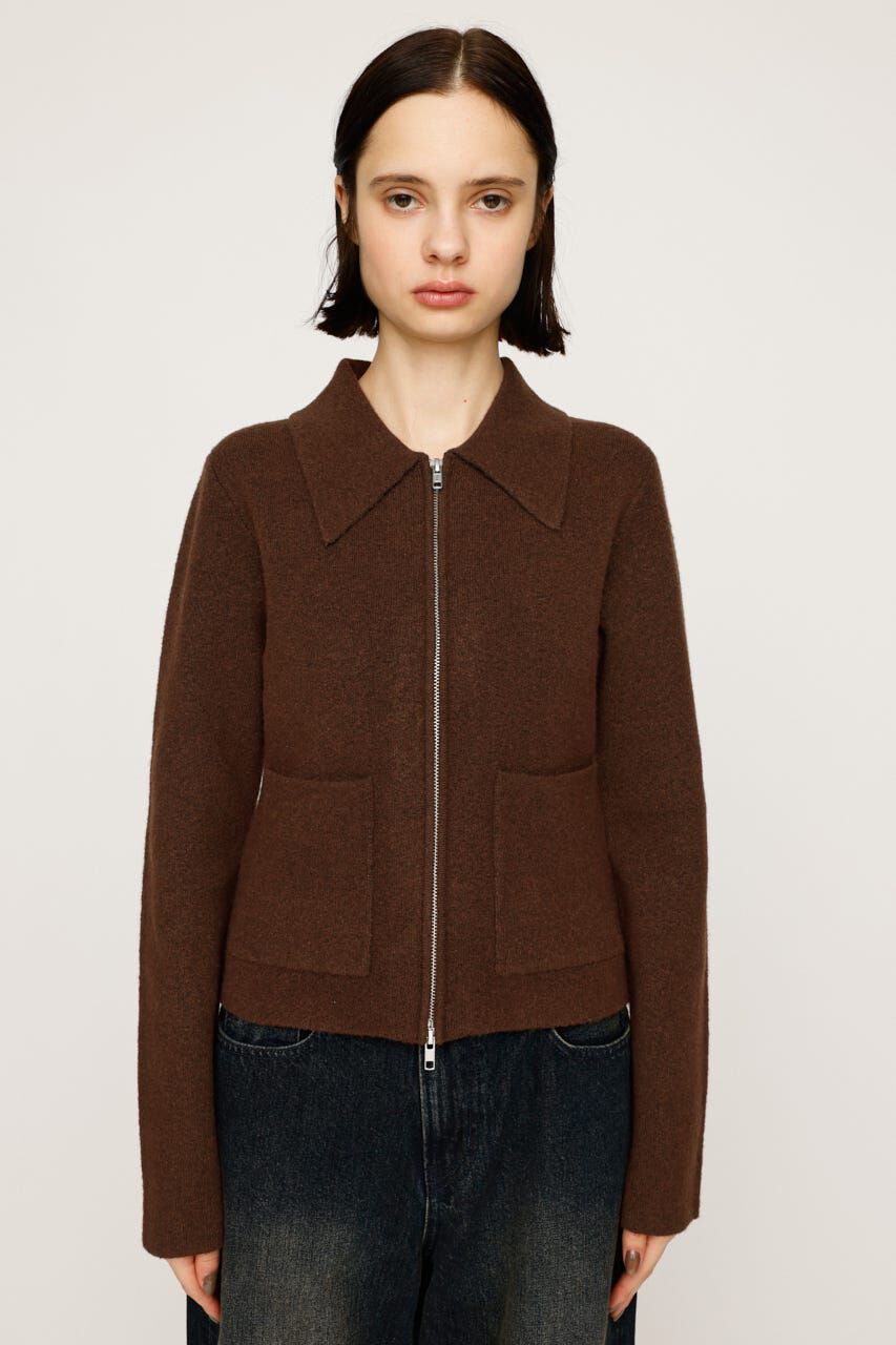 SLY「F／FUR COLLAR KNIT トップス」|その他|