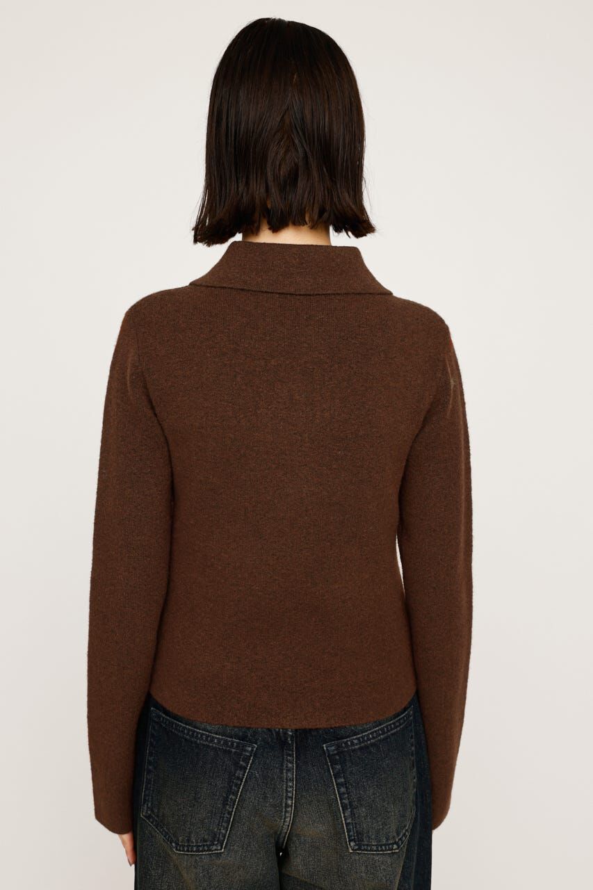 SLY「F／FUR COLLAR KNIT トップス」|その他|