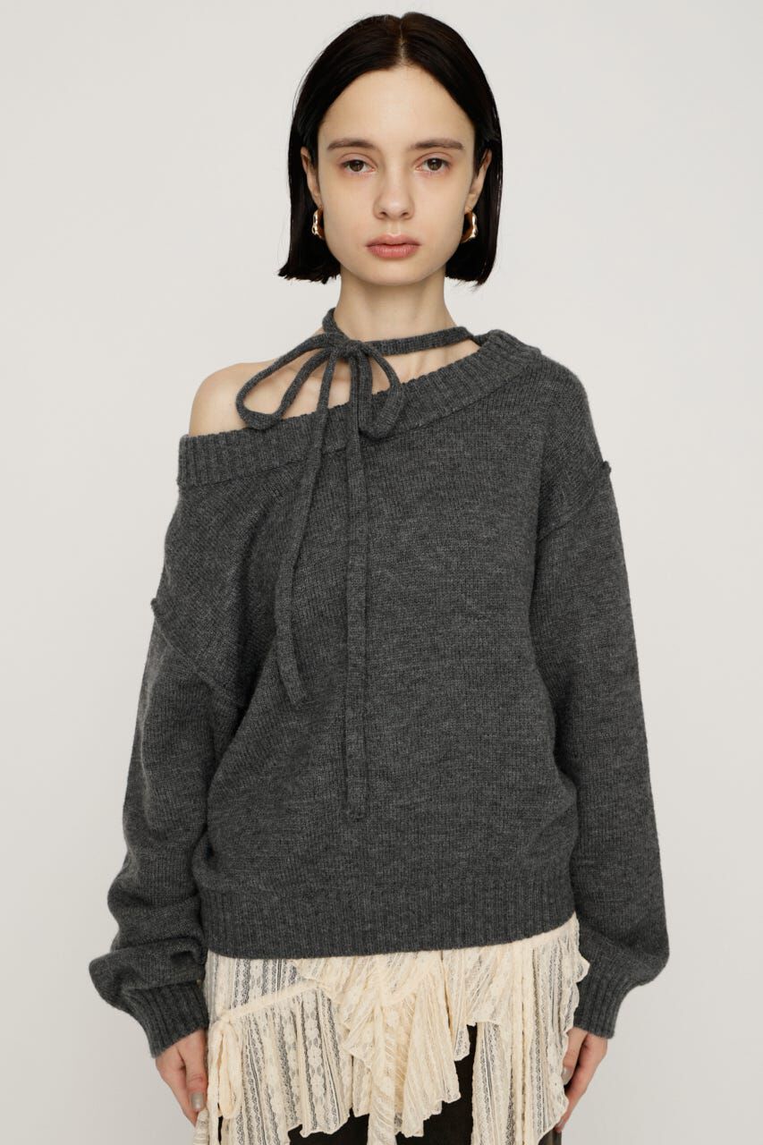 SLY「2WAY SHOULDER KNIT トップス」|ニット・セーター|