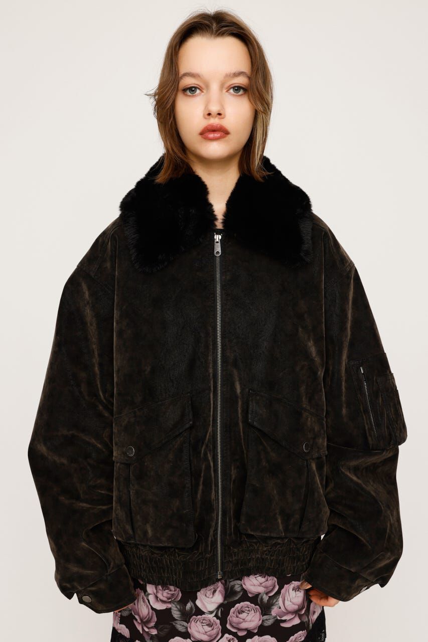 SLY「WASHED PUFFER ブルゾン」|ブルゾン・スタジャン|