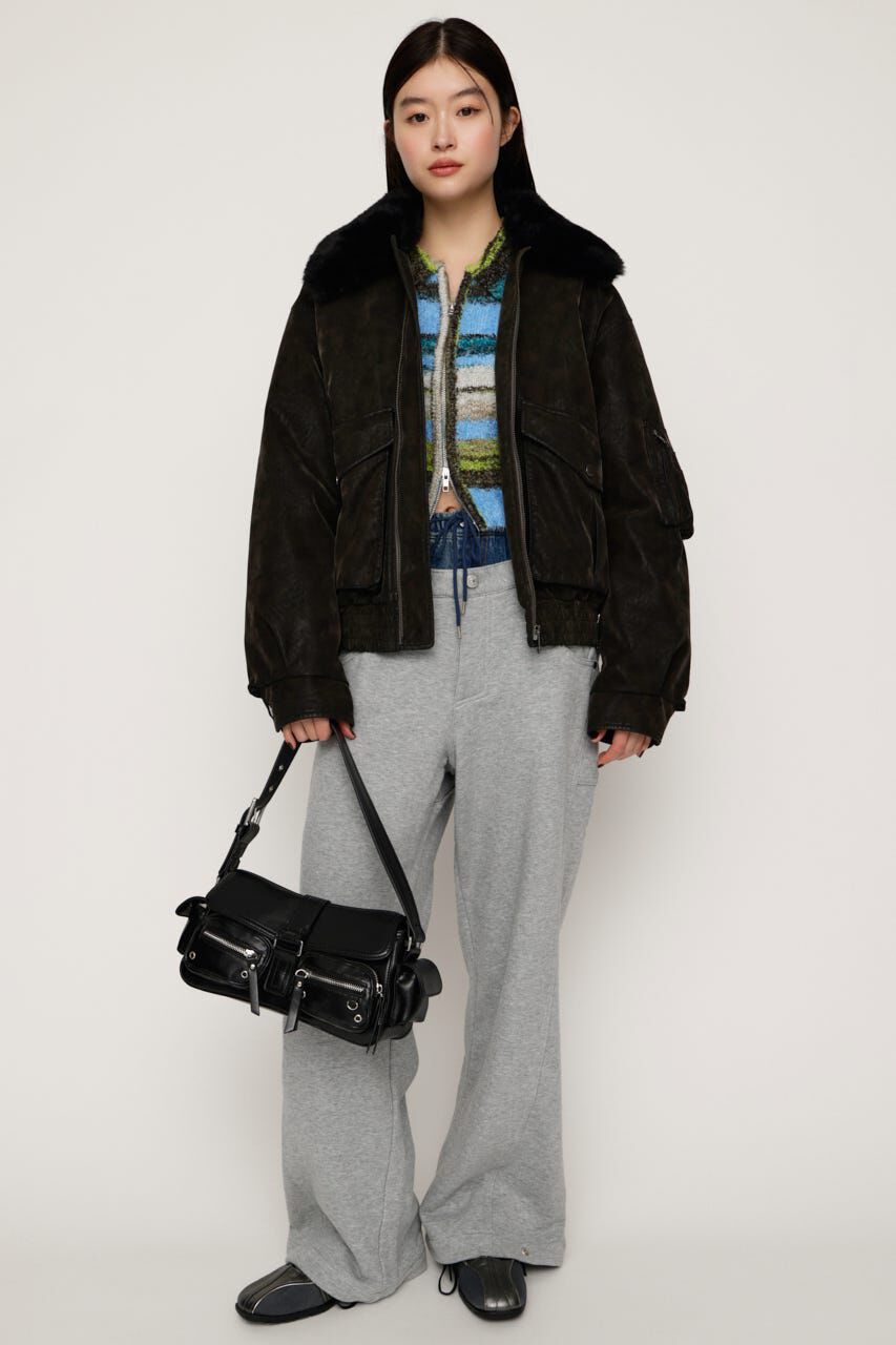 SLY「WASHED PUFFER ブルゾン」|ブルゾン・スタジャン|