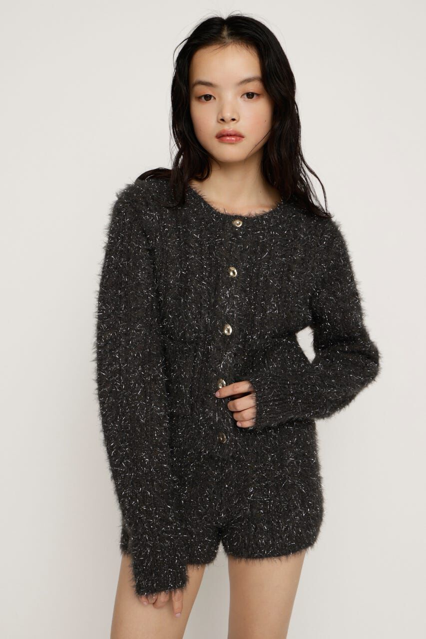 SLY「SHINY CABLE カーディガン」|カーディガン|