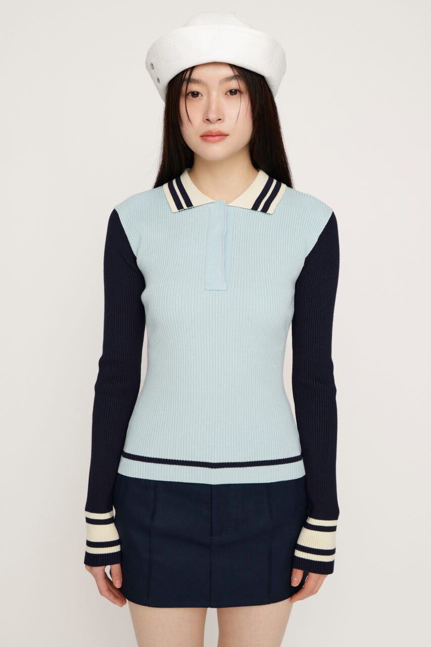 SLY「BICOLOR KNIT トップス」|ニット・セーター|