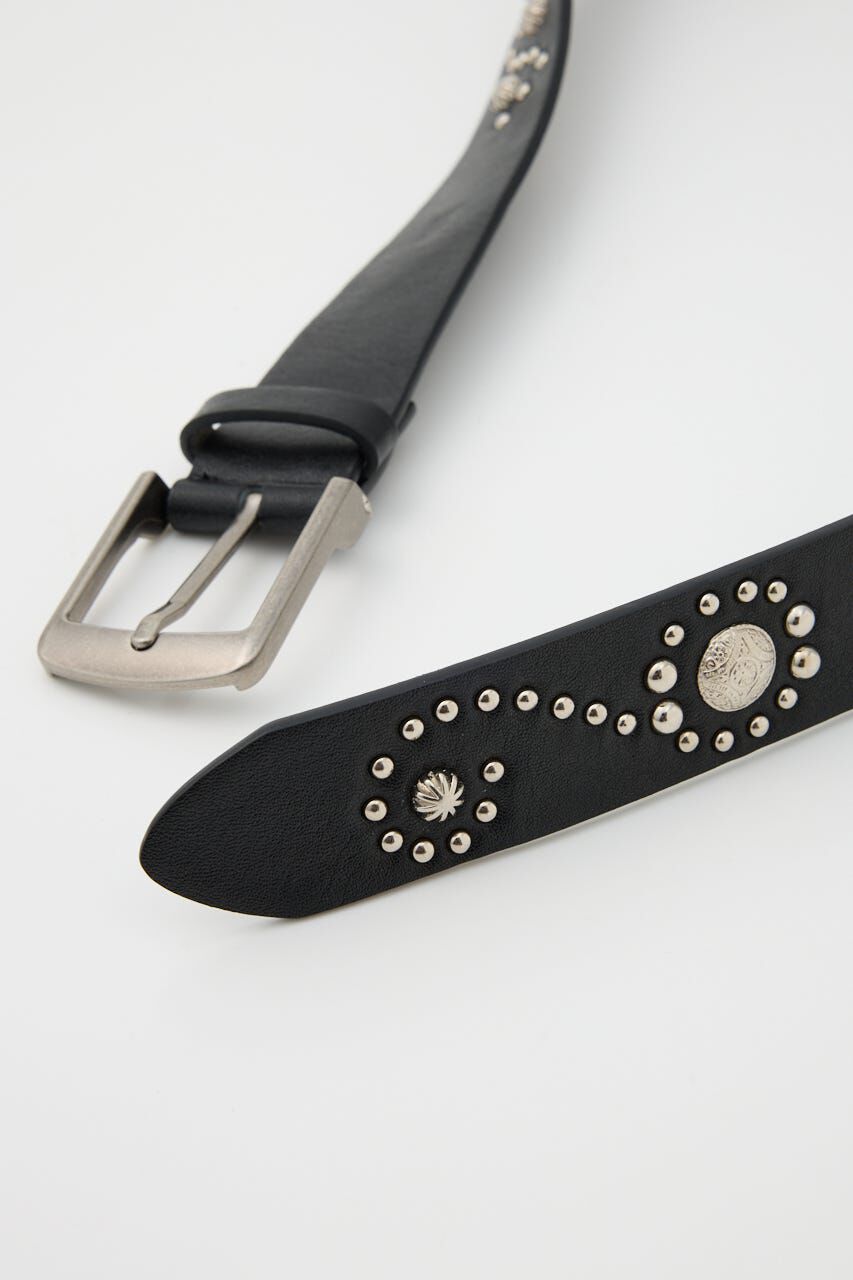 SLY「F／LEATHER STUDS ベルト」|ベルト|