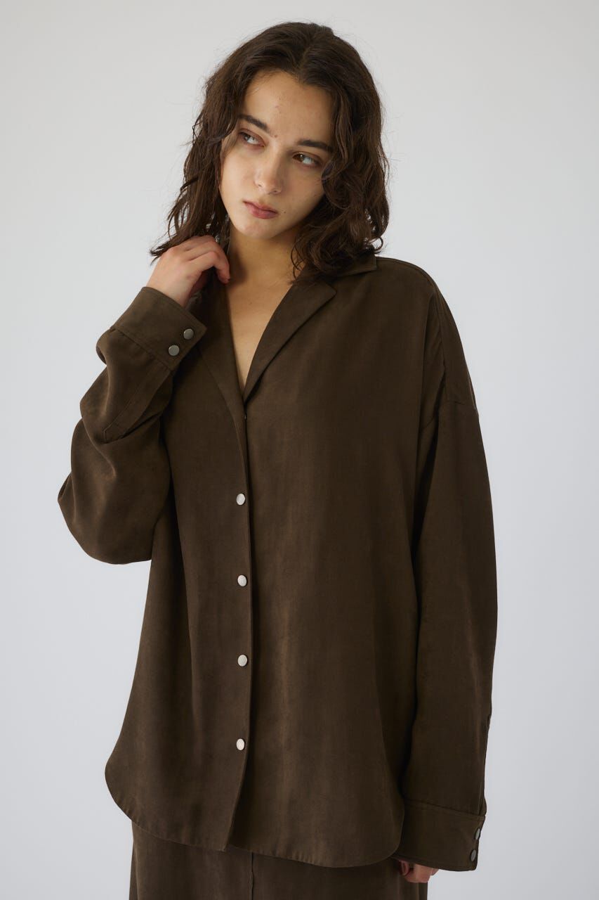 RIM.ARK 「Open collar F/Suede shirt JK」|シャツ・ブラウス|