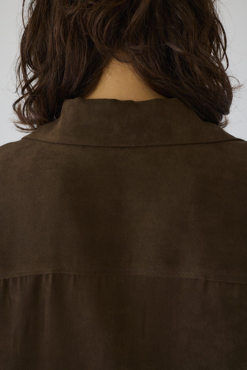 RIM.ARK 「Open collar F/Suede shirt JK」|シャツ・ブラウス|
