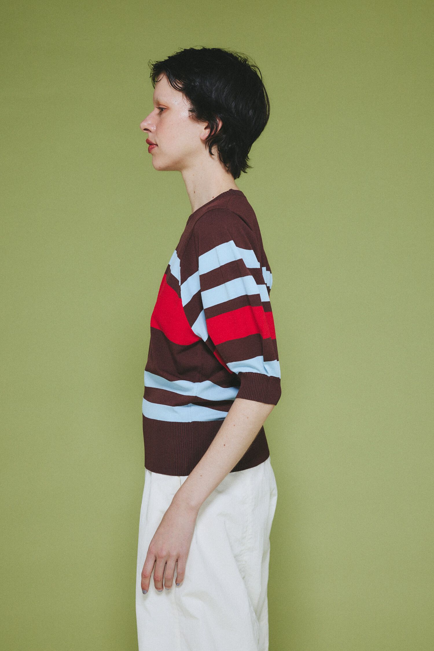 HeRIN.CYE「Border knit tops」|ニット・セーター|