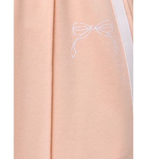 CALNAMUR「SIDE LINE RIBBON PRINT SWEAT PT/サイドラインリボンプリントスウェットパンツ」|その他|