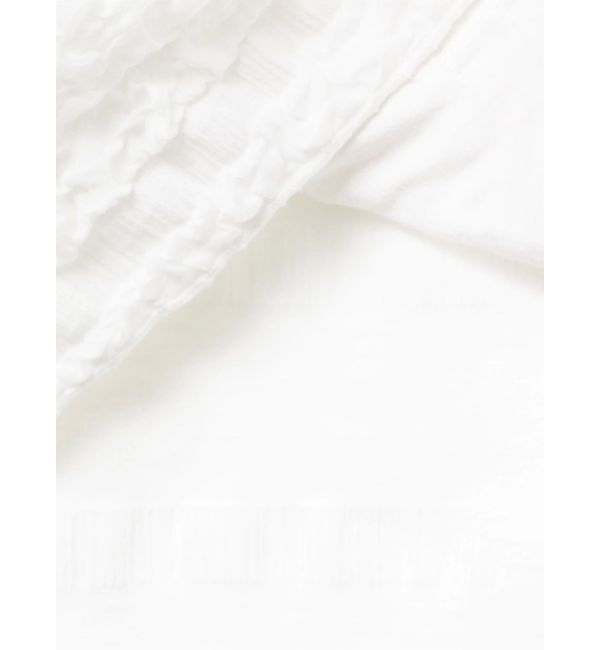 CALNAMUR「シャツカラーギャザーリボンカットソー」|シャツ・ブラウス|