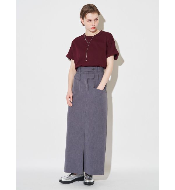 ELENDEEK「DOUBLE BELT SK」|スカート|