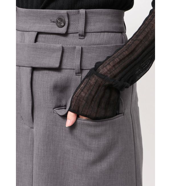 ELENDEEK「DOUBLE BELT SK」|スカート|