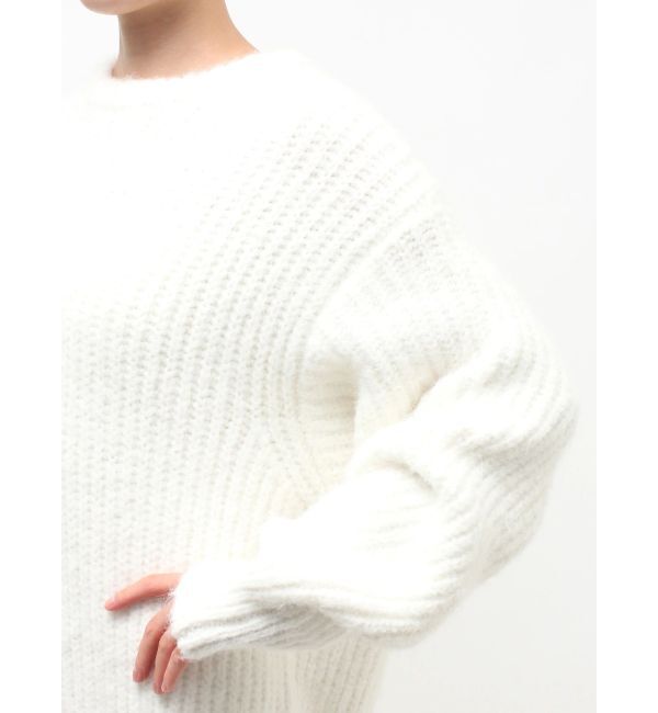 ELENDEEK「BRUSHED YARN KNIT DOCKING OP」|ワンピース|