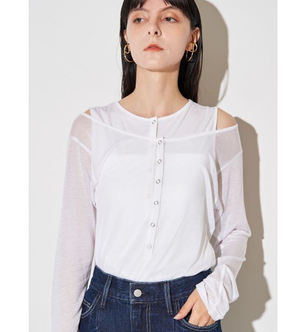 ELENDEEK「HENRY NECK SET CS」|Tシャツ・カットソー|オフホワイト