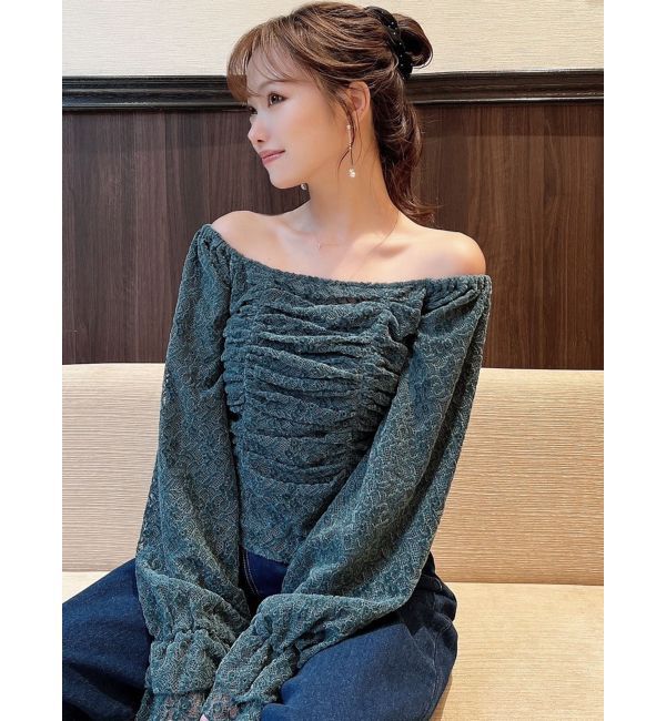 RESEXXY「ギャザーポイントブラウス」|シャツ・ブラウス|