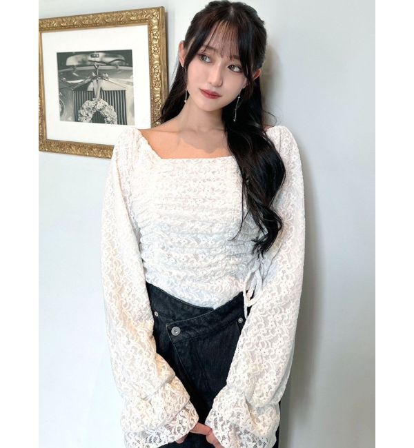 RESEXXY「ギャザーポイントブラウス」|シャツ・ブラウス|