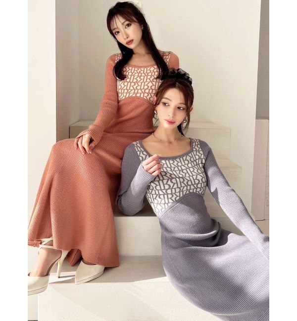 RESEXXY「ロゴジャカードマーメイドワンピース」|ワンピース|