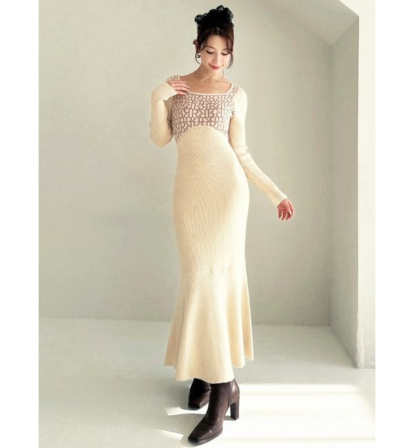 RESEXXY「ロゴジャカードマーメイドワンピース」|ワンピース|