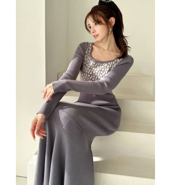 RESEXXY「ロゴジャカードマーメイドワンピース」|ワンピース|