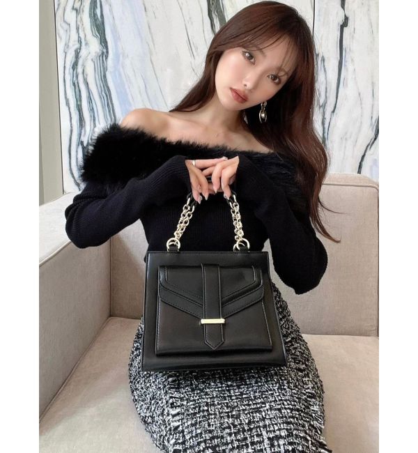 RESEXXY「フラップポイントスクエアハンドバッグ」|ハンドバッグ|