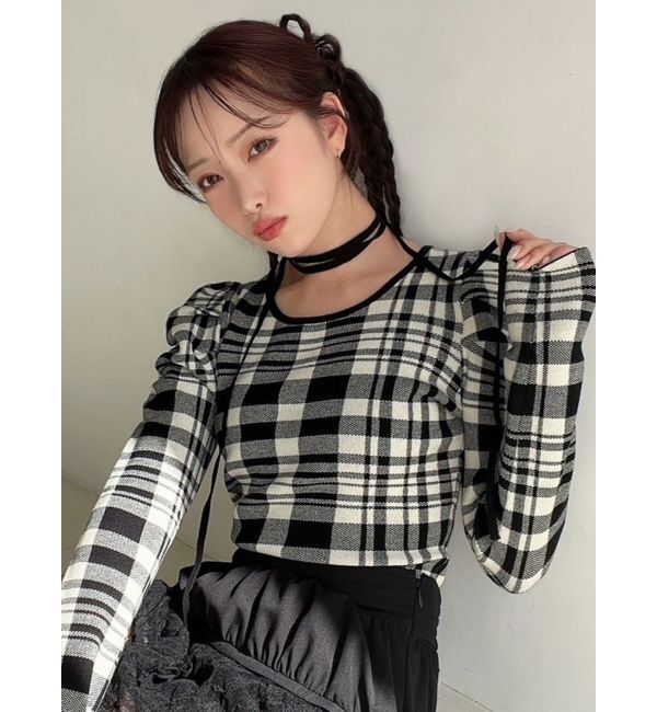 RESEXXY「チョーカーデザインニットトップス」|ニット・セーター|